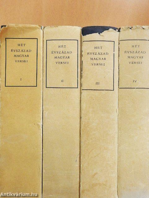 Hét évszázad magyar versei I-IV.