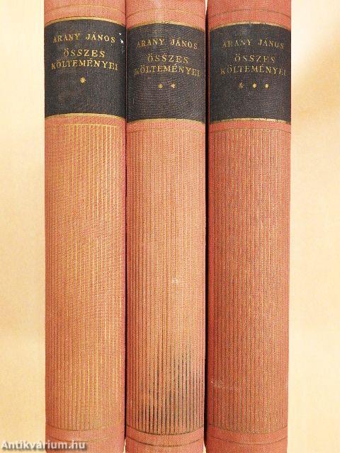 Arany János összes költeményei I-III.
