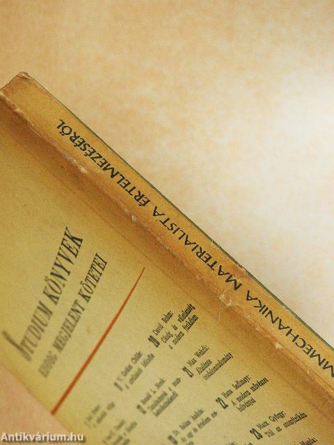 A kvantummechanika materialista értelmezéséről