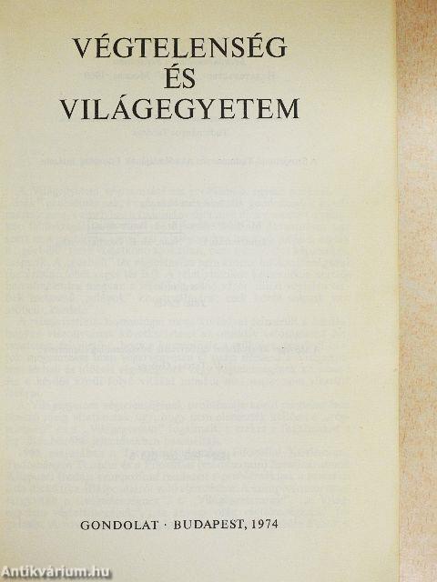 Végtelenség és világegyetem