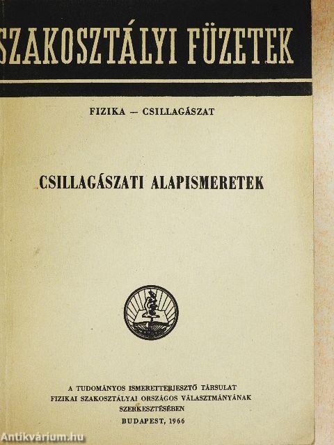 Csillagászati alapismeretek