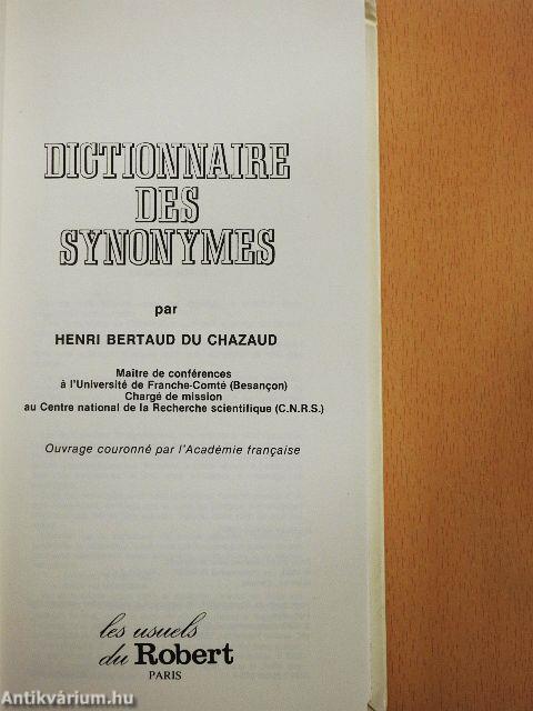 Dictionnaire des Synonymes