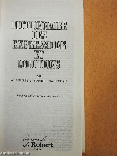 Dictionnaire des Expressions et Locutions