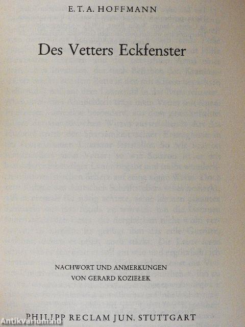 Des Vetters Eckfenster