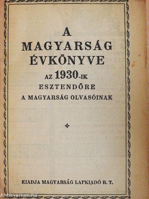 A Magyarság Évkönyve 1930