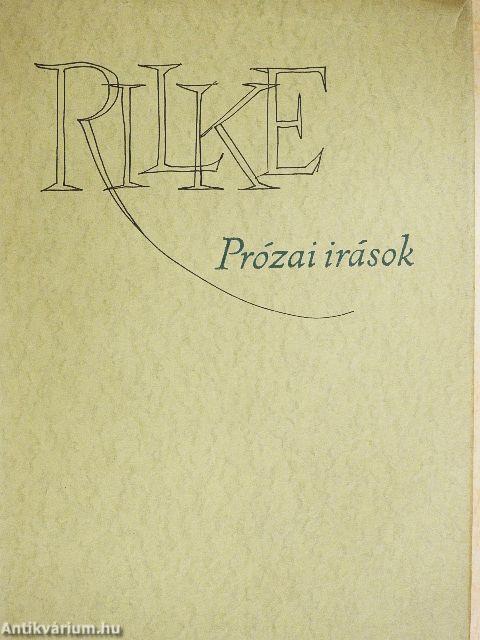 Prózai írások/Válogatott versek