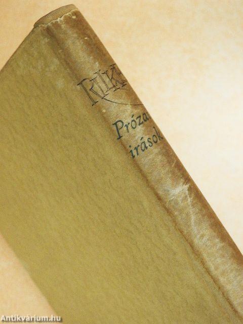 Prózai írások/Válogatott versek