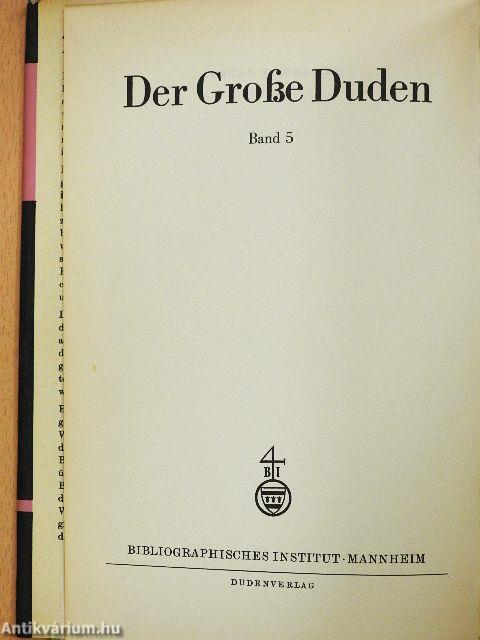 Der Große Duden 5.