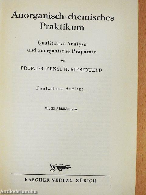 Anorganisch-chemisches Praktikum