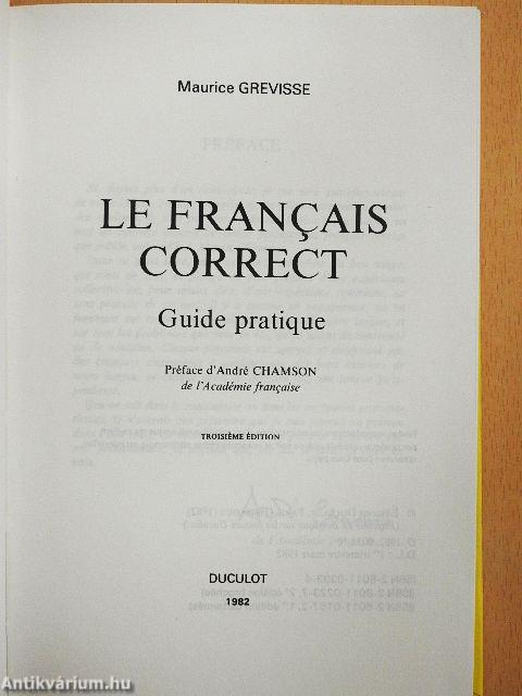 Le Francais Correct
