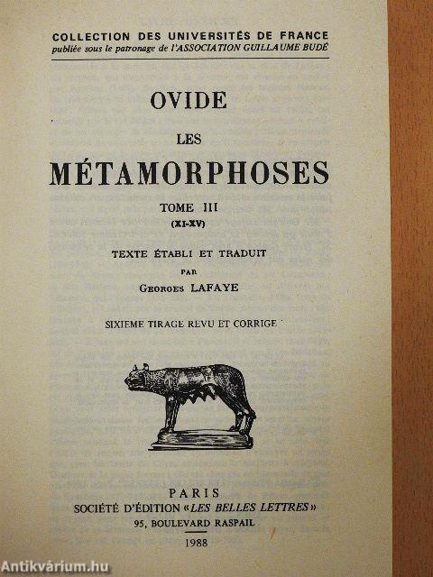 Les Métamorphoses III