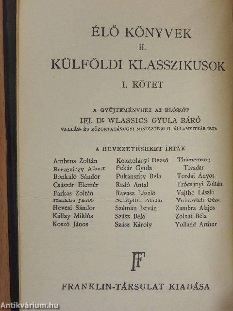 Élő könyvek-Külföldi klasszikusok I-XL.