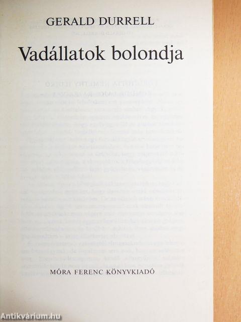 Vadállatok bolondja