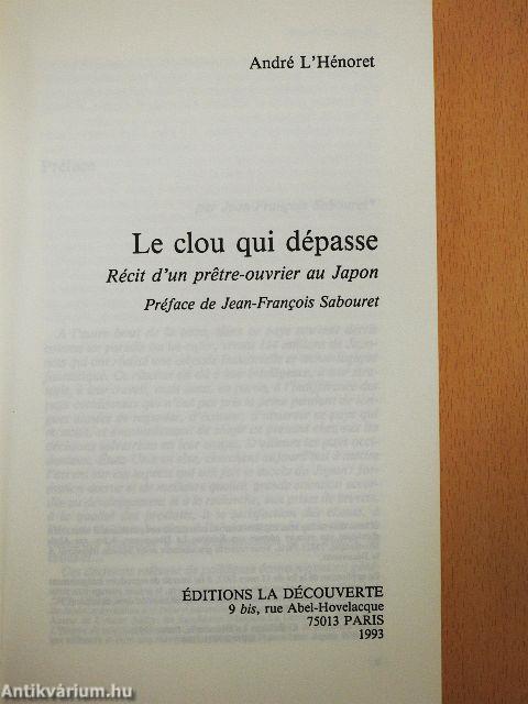 Le clou qui dépasse