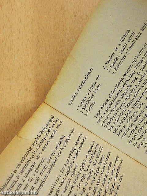 Sanders a folyam ura