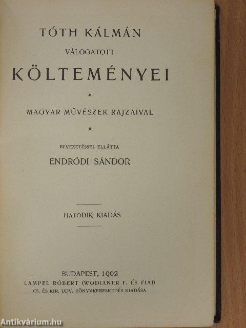 Tóth Kálmán válogatott költeményei
