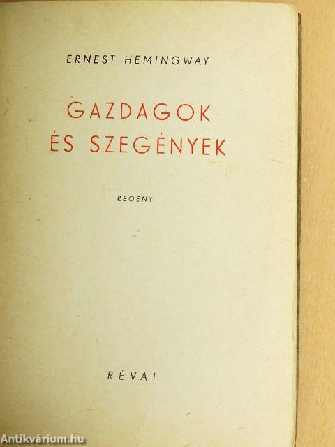 Gazdagok és szegények