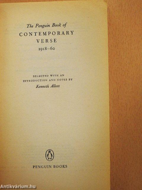 The Penguin Book of Contemporary Verse 