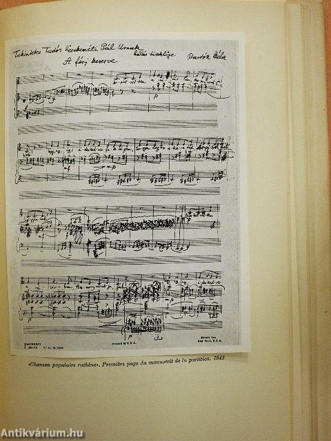 Bartók Sa Vie Et Son Oeuvre