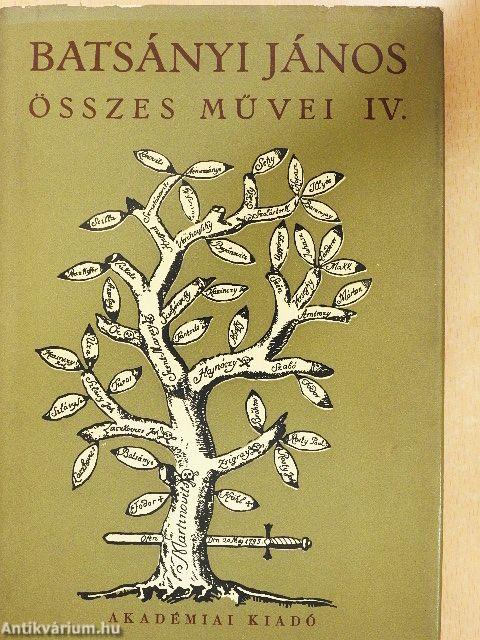 Batsányi János összes művei IV.