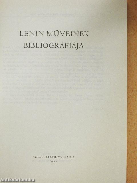 Lenin műveinek bibliográfiája