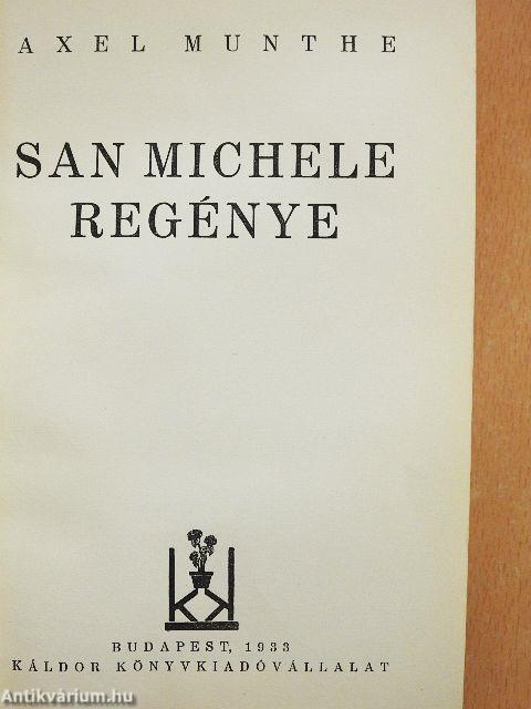 San Michele regénye