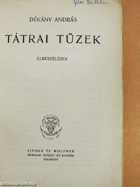 Tátrai tüzek