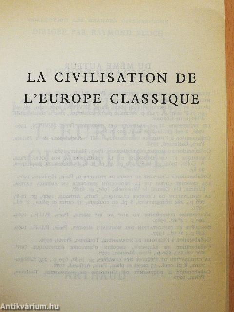 La Civilisation de l'Europe Classique