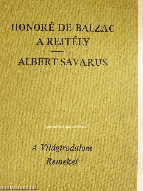 A rejtély/Albert Savarus