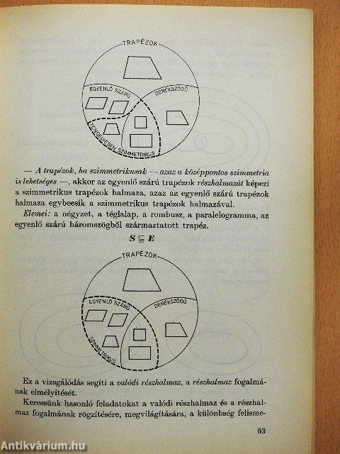 Tanári kézikönyv az általános iskolák matematika szakosított tantervű 7-8. osztályai matematika tanításához