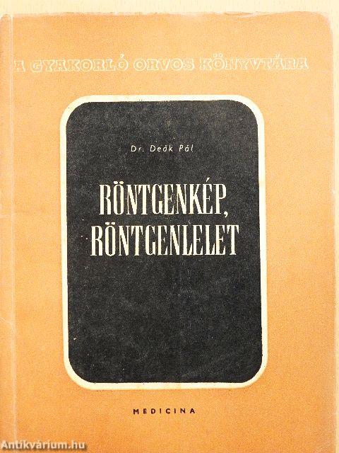 Röntgenkép, röntgenlelet