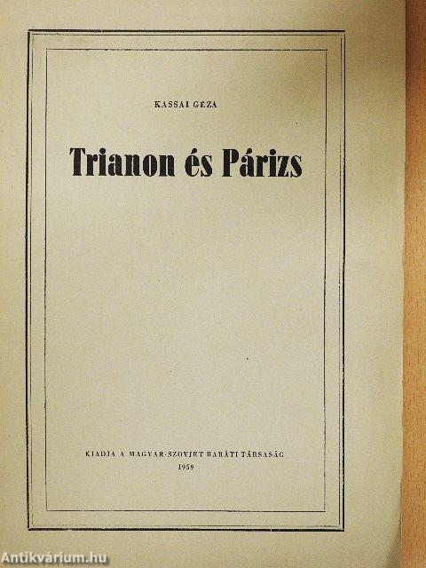 Trianon és Párizs