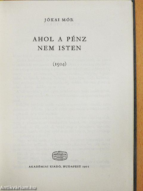 Ahol a pénz nem isten