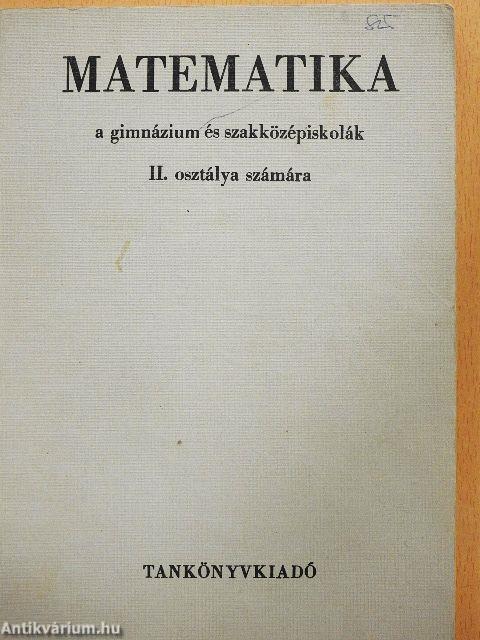 Matematika II.