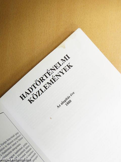 Hadtörténelmi Közlemények 2000. június