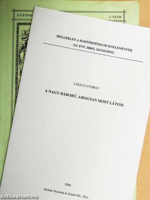Hadtörténelmi Közlemények 2000. június