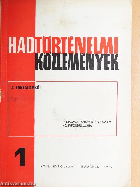 Hadtörténelmi Közlemények 1979/1.
