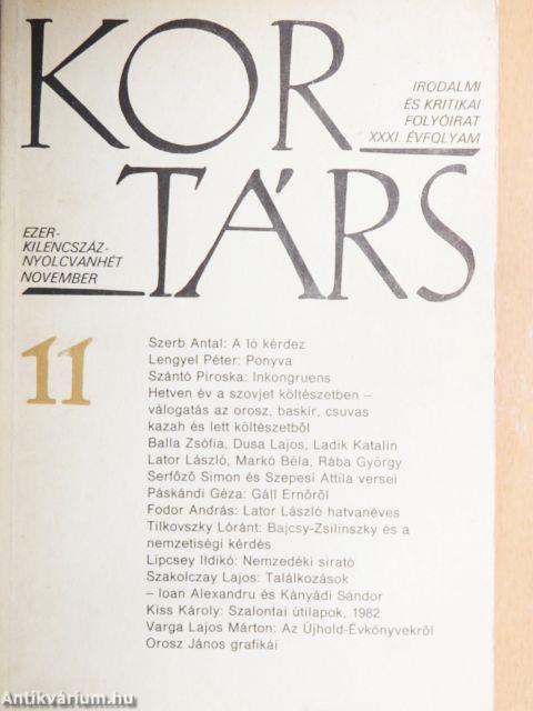 Kortárs 1987. november