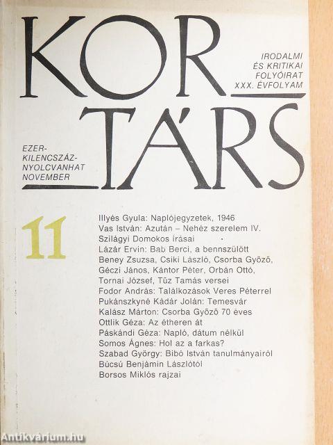 Kortárs 1986. november