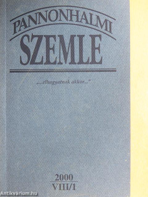 Pannonhalmi Szemle 2000/1.