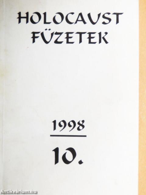 Holocaust füzetek 1998/10.