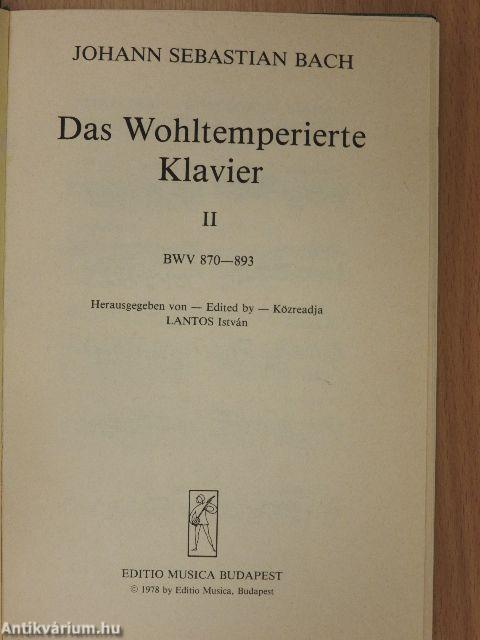 Das Wohltemperierte Klavier I-II.