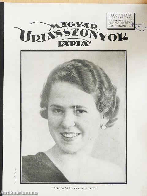 Magyar Uriasszonyok Lapja 1938. november 10.
