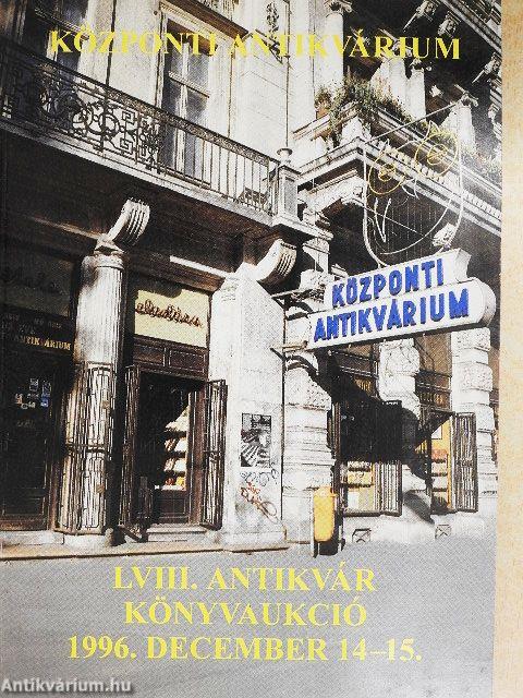 LVIII. Antikvár könyvaukció