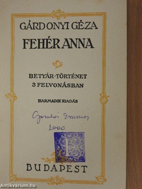 Fehér Anna/Fekete nap