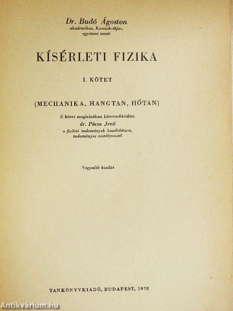 Kísérleti fizika I.