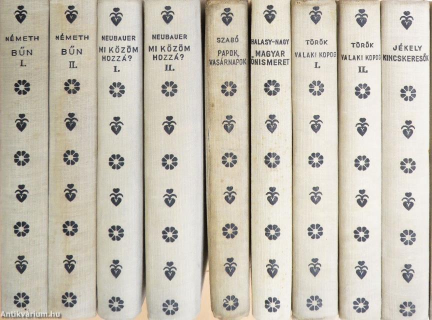 "9 kötet a Magyar Egyetemi és Főiskolai Hallgatók Országos Területi Szövetségének Könyvtára sorozatból (nem teljes sorozat)"