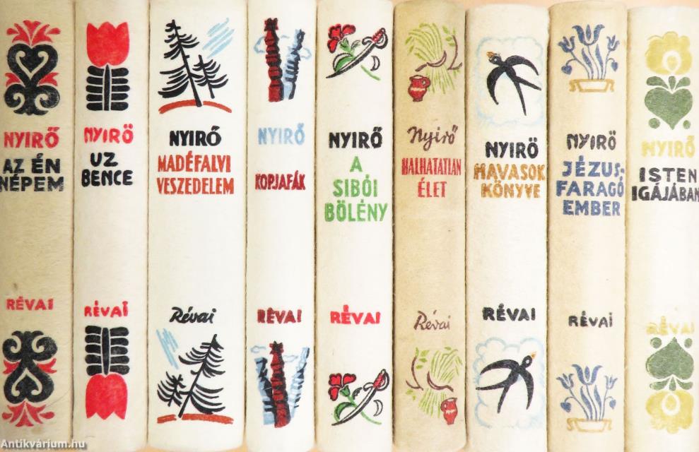 "9 kötet a Nyirő József munkái sorozatból (nem teljes sorozat)"