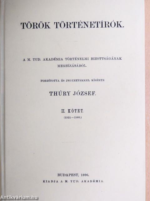 Török történetírók II. (töredék)