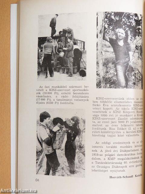 Évkönyv a budapesti I. István Gimnázium 1977-78. évi LXXVI. tanévéről